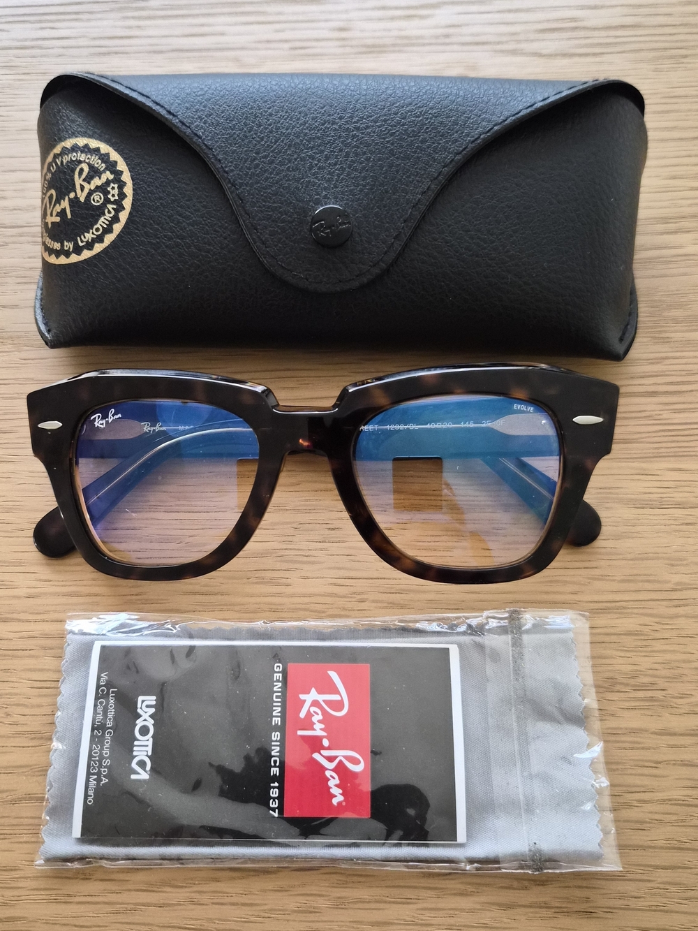 Ray-Ban State Street Sunglasses in Havana with Gold EVOLVE Lenses